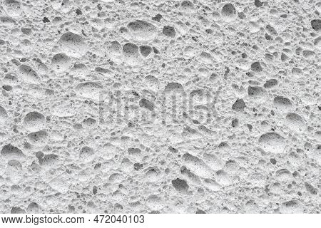 Cellulose Sponge Scourer. Scrub Cell Texture. Abstract Scouring Sponge Surface