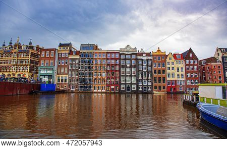 Amsterdam, The Netherlands - September 22, 2015: Rederij Plas Is A Boat Company Based In Amsterdam T