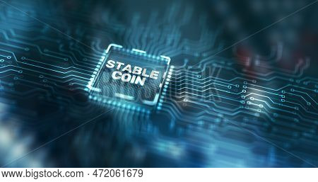 Stable Coin. Stablecoins Cryptocurrencies Stable Market Price Value Coin Currency