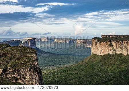 View From The Top Of The Hill Of The Father Inacio, Morro Do Pai Inacio, Chapada Diamantina, Bahia, 