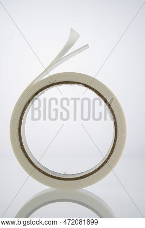 White Double-sided Adhesive Tape . High Quality Photo