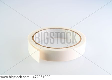 White Double-sided Adhesive Tape . High Quality Photo