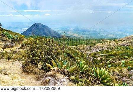 Izalco Volcano From Cerro Verde National Park In El Salvador, Central America
