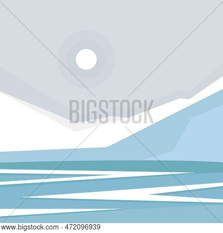 Abstract Bocho Art Landscape Aesthetic With Purple