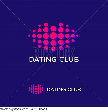 Monogram For Mobile App, Cosmetics, Daiting Club, Love Symbol Sex Shop Icon.