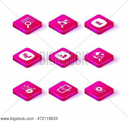 Set Financial Growth, Mobile Stock Trading, Browser With Stocks Market, Time Management, Search Glob