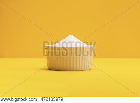 Natural Organic Sweetener Erythritol, Produced By Fermentation From Corn, Called Dextrose In Ceramic