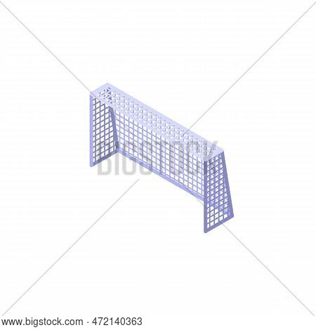 Soccer Gate Icon Isometric Vector. Football Referee. Game Goal