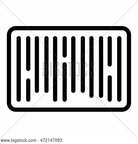Yoga Mattress Icon Outline Vector. Goods Shop. Interior Sport