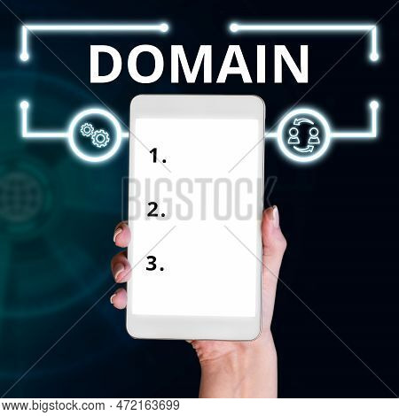 Conceptual Display Domain. Concept Meaning Distinct Subset Of Internet With Addresses Sharing Common