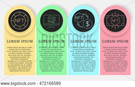 Nft Vector Icon Card. Non-fungible Token. Vector