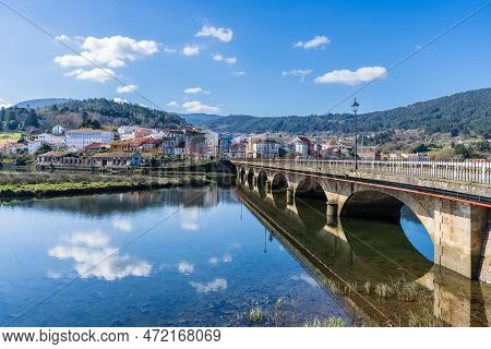 Noia, Galicia, March 1, 2023. View Of The City Of Noia In Coruna, Galicia, Spain.