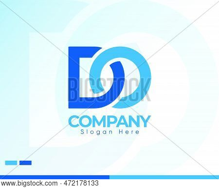Business Letter D And O Logo Template. With White Background, Excellent Concept With Premium Vector.