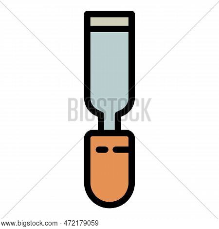 Chiesel Tool Icon Outline Vector. Man Tool. Work Construction