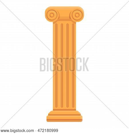Rome Column Icon Cartoon Vector. Ancient History. Shape Antic
