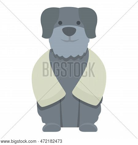 Care Dog Icon Cartoon Vector. Spa Animal. Soap Salon