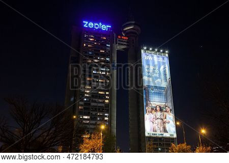 Belgrade, Serbia - October 10, 2021: Selective Blur On Western Gate, Also Called Zapadna Kapija, Or 