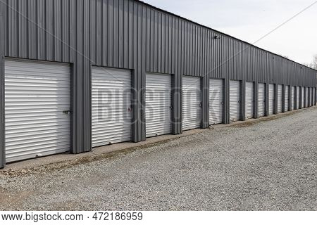 Self Storage And Mini Storage Garage Units. Personal Warehouse Lockers Provide Safe And Secure Stora