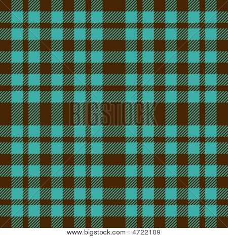 Plaid azul y marrón