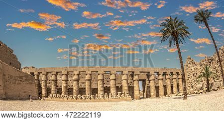 Aspects From The Karnak Temple Complex, A Mix Of Ancient Egyptian Temples And Pylons Near Luxor, Egy