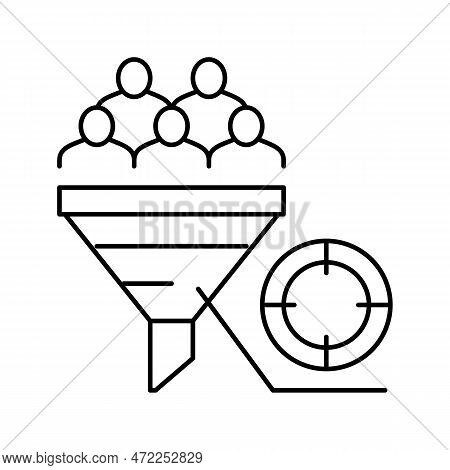 Mqls Generated Line Icon Vector. Mqls Generated Sign. Isolated Contour Symbol Black Illustration