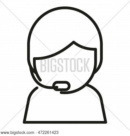 Call Center Icon Outline Vector. Return Box. Parcel Product