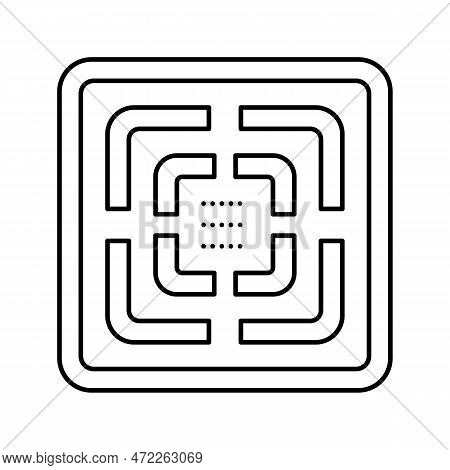 Bathroom Extractor Fan Bathroom Interior Line Icon Vector. Bathroom Extractor Fan Bathroom Interior 