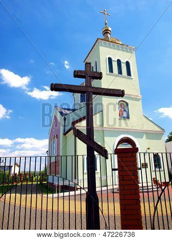 Orthodox Church Dedicated To St. Michael The Archangel In Koden On The Bug River