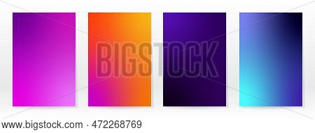 Minimal Poster. Pastel Soft. Rainbow Gradient Set. Graphic Color Background. Blurred Mesh Texture. V