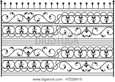 Cancello in ferro battuto, porta, recinzione, finestra, Grill, ringhiera design