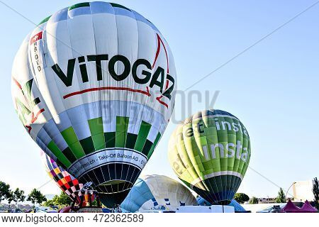 Igualada, Barcelona, July 07 De 2022. 26th European Balloons Festival. Concentration Of Hot Air Ball