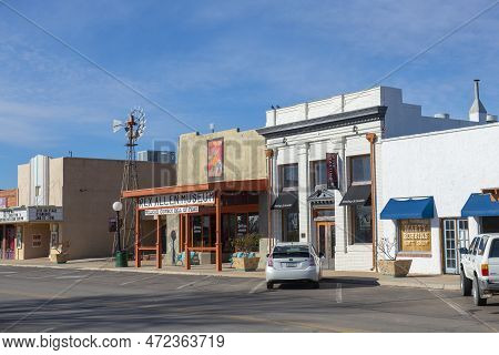 Willcox, Az, Usa - Jan. 19, 2023: Rex Allen Museum And Willcox Cowboy Hall Of Fame At 150 N Railroad