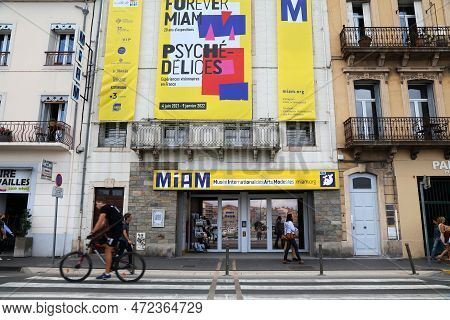 Sete, France - October 2, 2021: International Museum Of Modern Arts (miam, Musee International De Ar