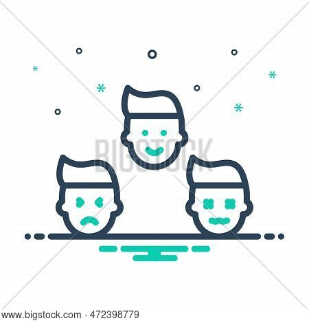 Mix Icon For Expressions Character Face Joy Emotion Smile Various Feeling Sentiment Sensation Reacti