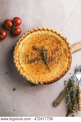 Classic Chess Pie Pairs A Traditional Butter Pie Crust With A Sweet, Custardy Filling In White Bakin