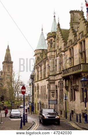 Straße In Dunfermline (Schottland)