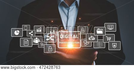 Internet Of Things, Digital Transformation Technology Strategy, Transformation Of Ideas And The Adop