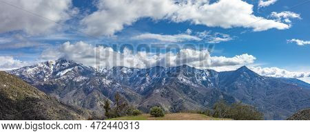Scenic Landscape Near Village Of Three Rivers With View To Middle Fork Kaweah River And Mountain Cas