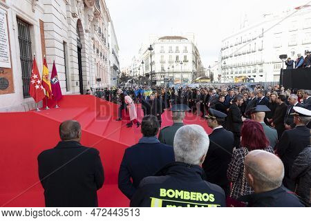 11 M. Attempt. 11-m Madrid Bombings. Commemorative Act Of The Community Of Madrid In The Puerta Del 