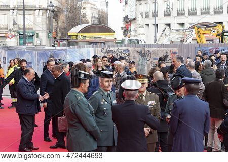 11 M. Attempt. 11-m Madrid Bombings. Commemorative Act Of The Community Of Madrid In The Puerta Del 