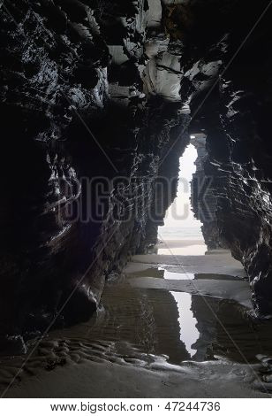 Inside A Cave