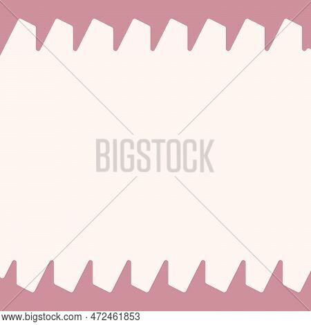 Colorful Frame In Trendy Muted Colors With Decorative Abstract Triangular Elements. Copyspase. Eps