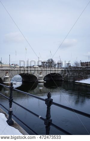 View Of Bridge Over River Against Sky