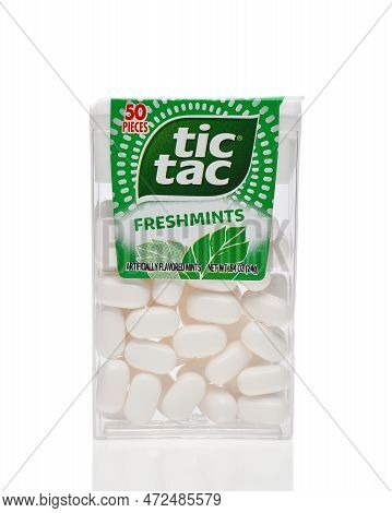 Irvine, California - 11 Mar 2023: A Package Of Tictac Feshmints.