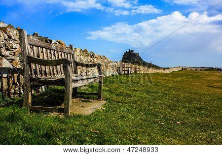 Bench on the lawn