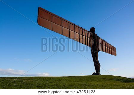 Angel Of The North On The Grass
