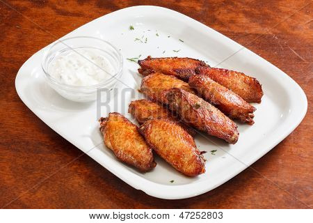 Kyllingevinger med sauce