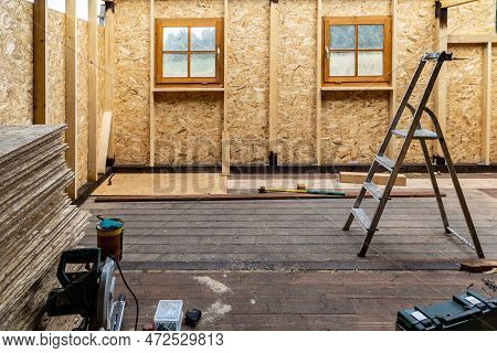 Construction Of A Wooden Garden House