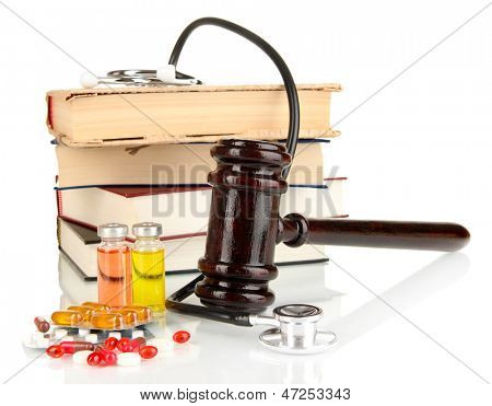 Concetto di medicina forense close up