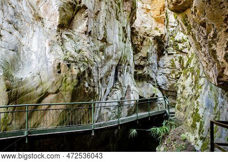 Orrido Di Bellano, Natural Gorge Created By The Erosion Of Pioverna River, Shaped Into Gigantic Poth